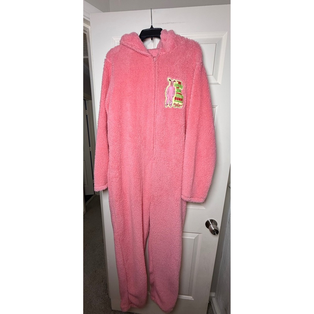 A Christmas Story‎ Pink Bunny Pajamas Ralphie Deranged Easter Bunny Union Suit L